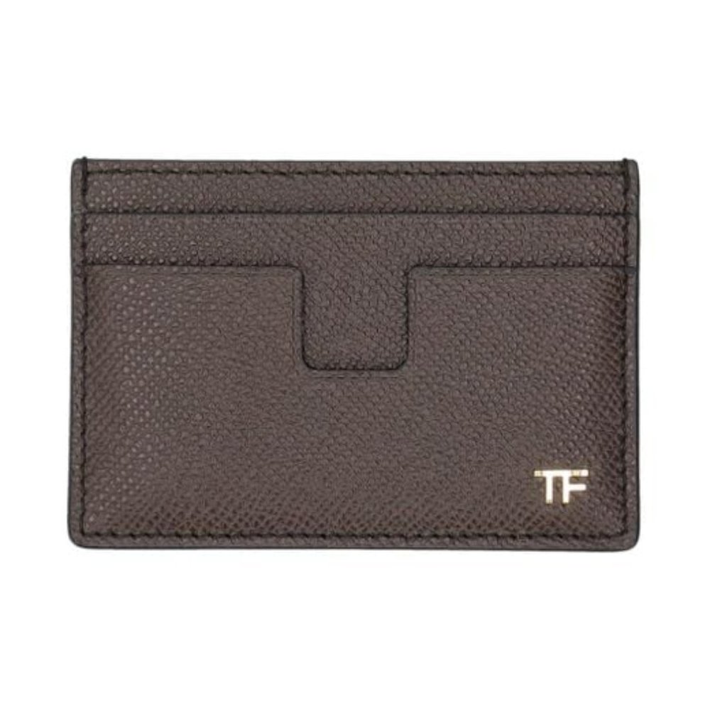 TOM FORD   Men's Brown Leather Cardholder / Wallet     BRAND NEW
